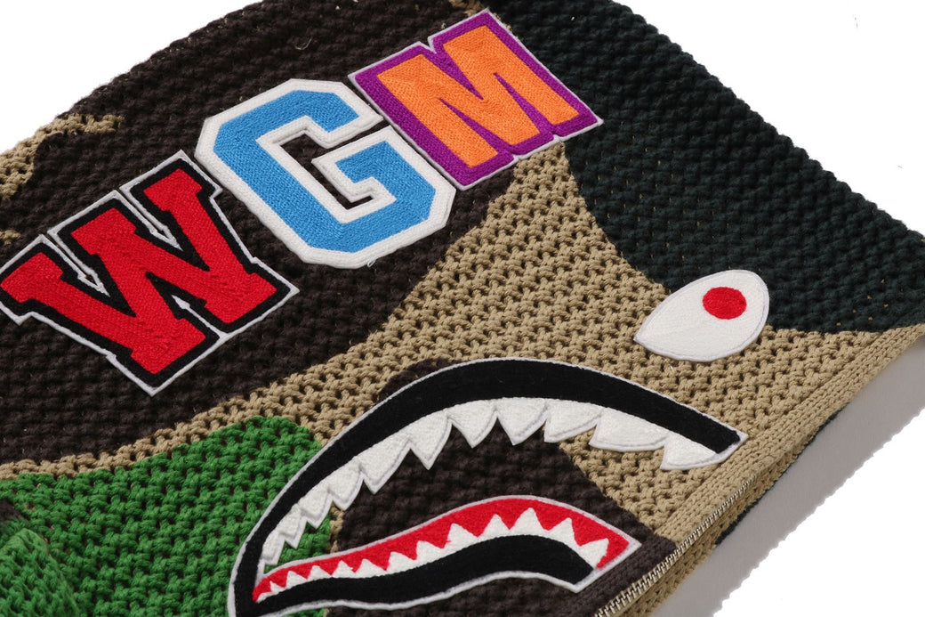 ABC CAMO CROCHET SHARK RELAXED FIT FULL ZIP HOODIE | bape.com
