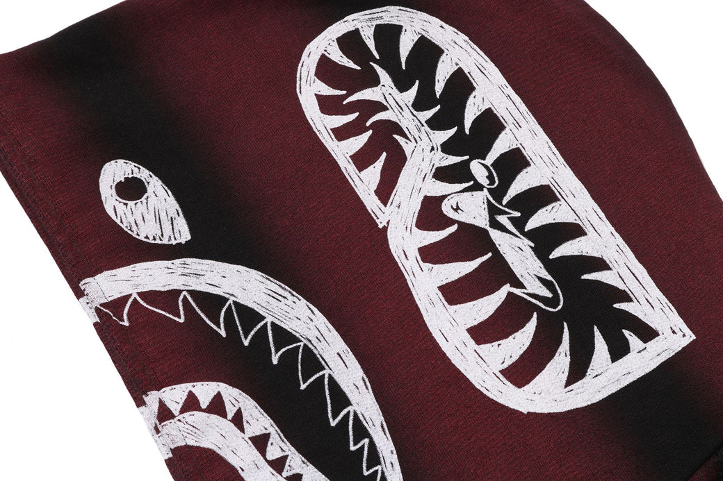 HAND DRAW FOOTBALL SHARK RELAXED FIT FULL ZIP HOODIE | bape.com