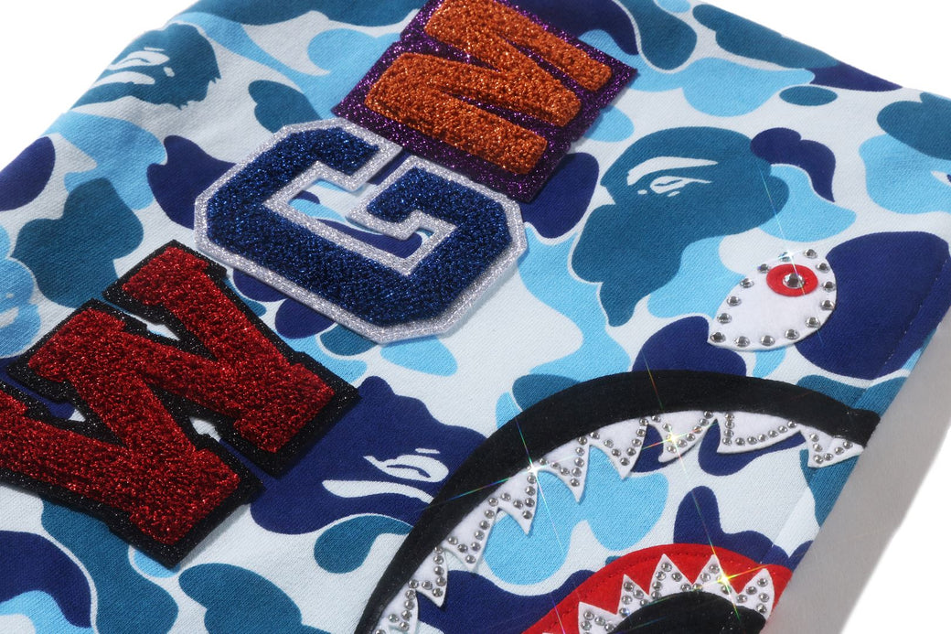 【31日までお値下げ】SHARK CROPPED FULL ZIP HOODIE ABC CAMO CRYSTAL STONE SHARK CROPPED FULL ZIP HOODIE | bape.com