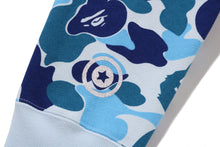 ABC CAMO CRYSTAL STONE SHARK CROPPED FULL ZIP HOODIE