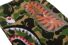 ABC CAMO CRYSTAL STONE SHARK CROPPED FULL ZIP HOODIE