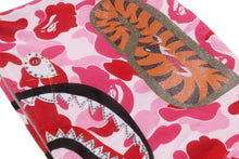 ABC CAMO CRYSTAL STONE SHARK CROPPED FULL ZIP HOODIE