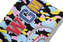 NEW MULTI CAMO SHARK CROPPED FULL ZIP HOODIE