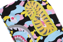 NEW MULTI CAMO SHARK CROPPED FULL ZIP HOODIE