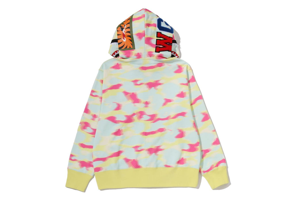 SCREEN CAMO SHARK FULL ZIP HOODIE | bape.com