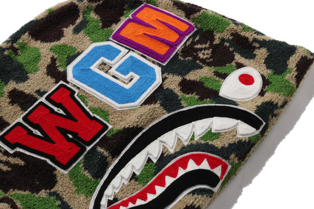 ABC CAMO TOWEL JACQUARD SHARK CROPPED FULL ZIP HOODIE | bape.com