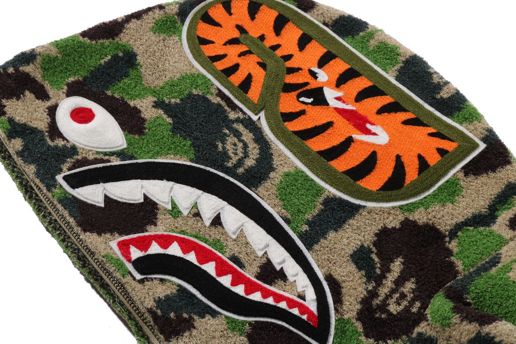 ABC CAMO TOWEL JACQUARD SHARK CROPPED FULL ZIP HOODIE | bape.com