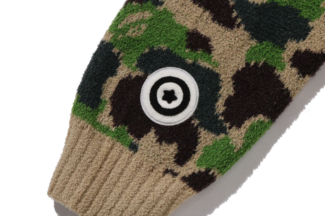 ABC CAMO TOWEL JACQUARD SHARK CROPPED FULL ZIP HOODIE | bape.com