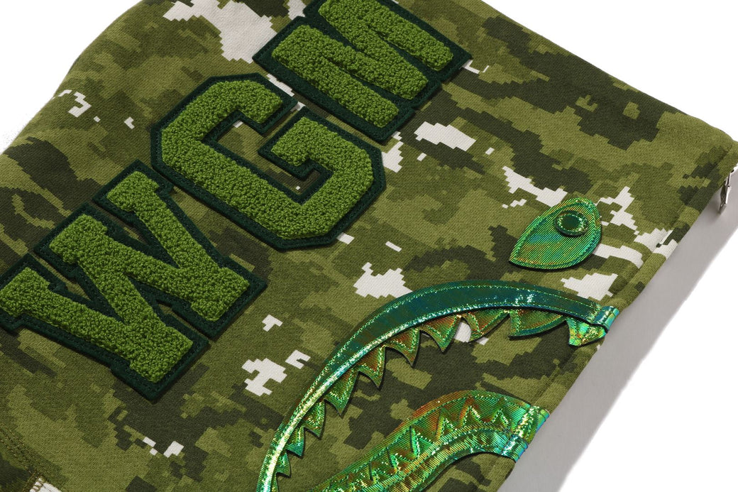 MULTI PIXEL CAMO SHARK FULL ZIP HOODIE | bape.com