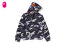 GLITCH WOODLAND CAMO SHARK FULL ZIP HOODIE