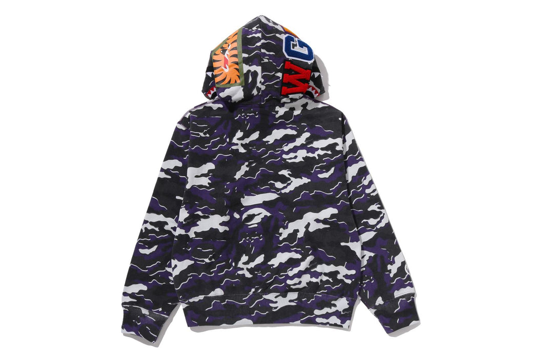 GLITCH WOODLAND CAMO SHARK FULL ZIP HOODIE | bape.com