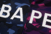 CRYSTAL LOGO COLOR CAMO HALF FULL ZIP HOODIE