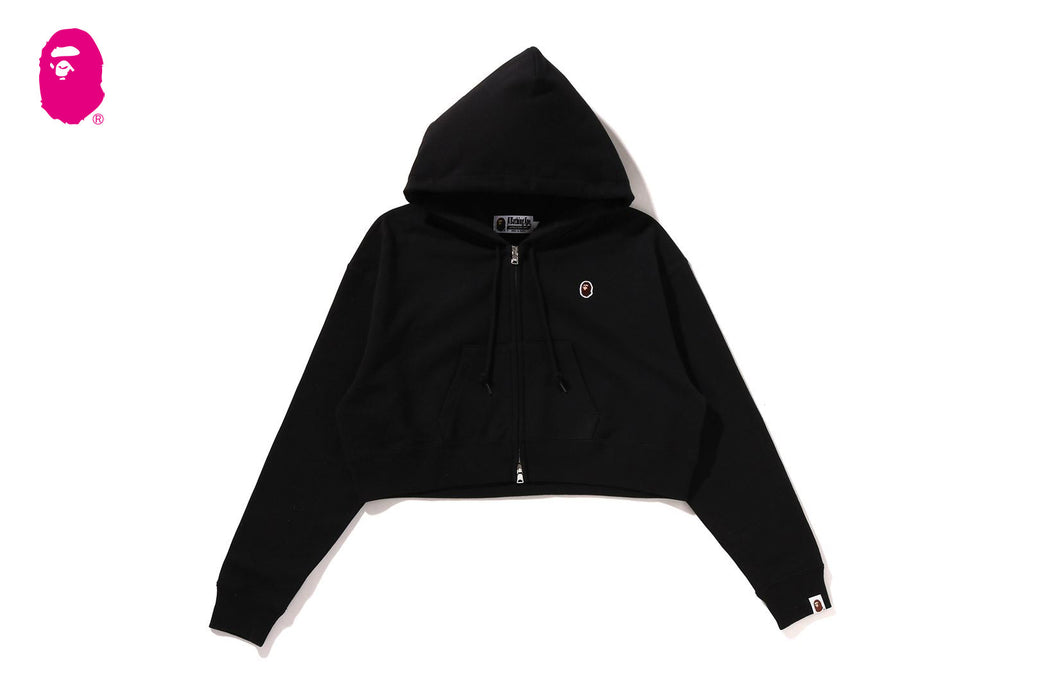 APE HEAD ONE POINT CROPPED ZIP HOODIE | bape.com