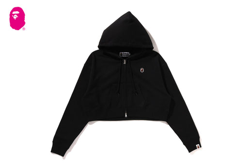APE HEAD ONE POINT CROPPED ZIP HOODIE