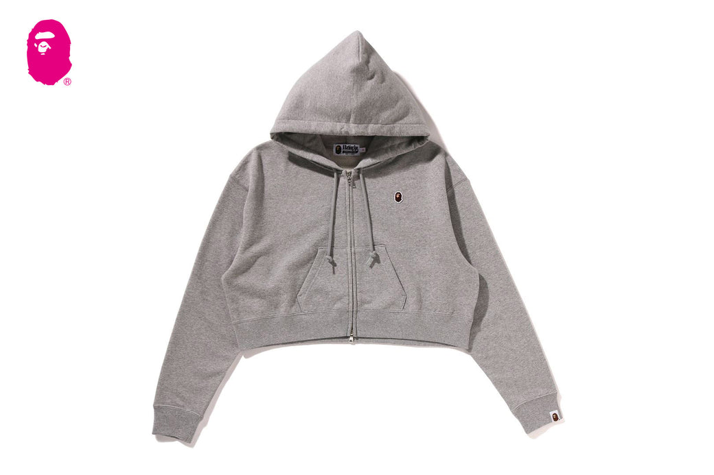 APE HEAD ONE POINT CROPPED ZIP HOODIE | bape.com