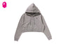 APE HEAD ONE POINT CROPPED ZIP HOODIE