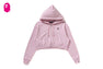 APE HEAD ONE POINT CROPPED ZIP HOODIE