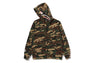 GLITCH WOODLAND CAMO SHARK ZIP HOODIE