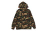 GLITCH WOODLAND CAMO SHARK ZIP HOODIE