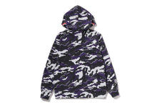 GLITCH WOODLAND CAMO SHARK ZIP HOODIE