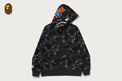 COLOR CAMO SHARK FULL ZIP HOODIE