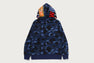 COLOR CAMO SHARK FULL ZIP HOODIE