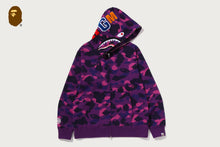 COLOR CAMO SHARK FULL ZIP HOODIE