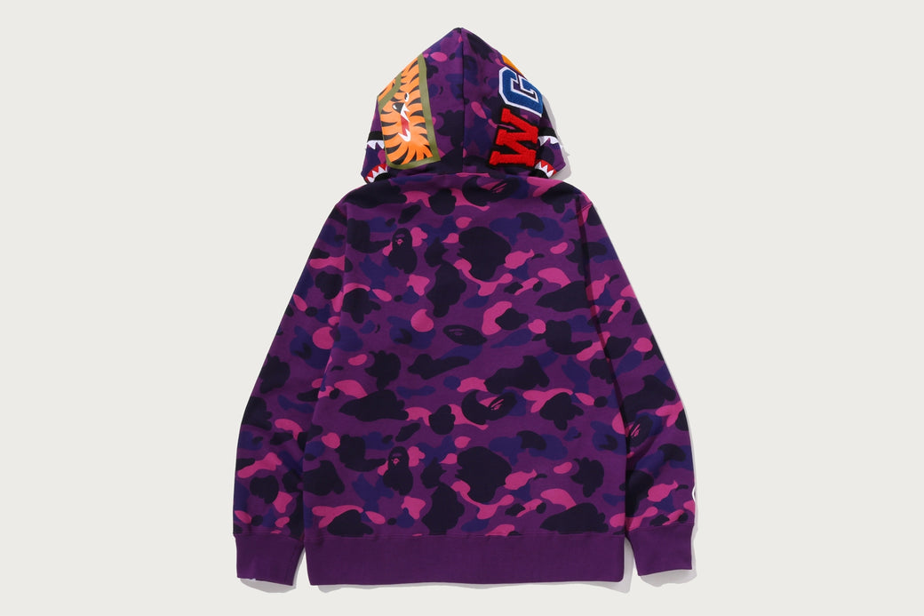 COLOR CAMO SHARK FULL ZIP HOODIE | bape.com