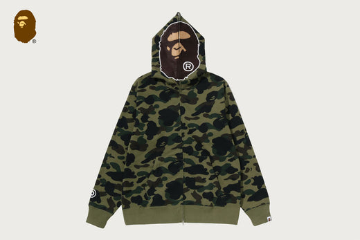 1ST CAMO 2ND APE FULL ZIP HOODIE
