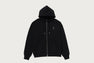 BAPE BLACK TRIBAL INTARSIA KNIT SCARF HYBRID ZIP HOODIE