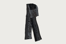 BAPE BLACK TRIBAL INTARSIA KNIT SCARF HYBRID ZIP HOODIE