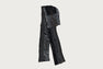 BAPE BLACK TRIBAL INTARSIA KNIT SCARF HYBRID ZIP HOODIE