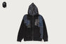 BAPE BLACK PATCHWORK MAD FACE BORO ZIP HOODIE