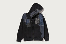 BAPE BLACK PATCHWORK MAD FACE BORO ZIP HOODIE