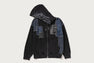 BAPE BLACK PATCHWORK MAD FACE BORO ZIP HOODIE