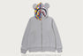 【 BAPE X MEDICOM TOY 】30TH ANNIV. BE@R SHARK FULL ZIP REVERSIBLE HOODIE