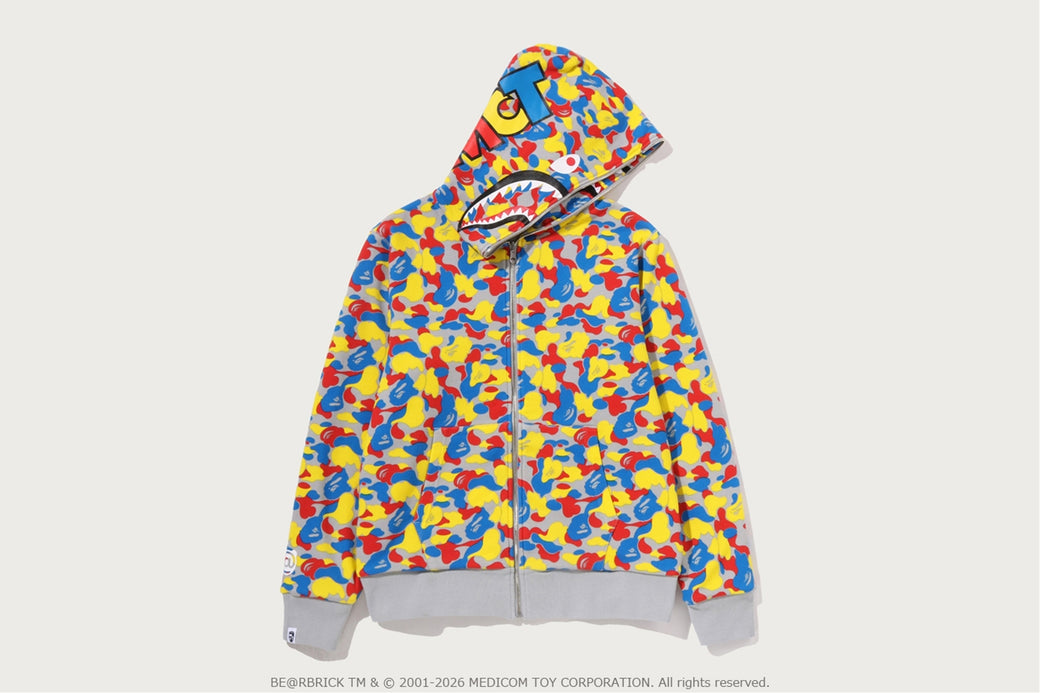 BAPE X MEDICOM TOY 】30TH ANNIV. BE@R SHARK FULL ZIP REVERSIBLE