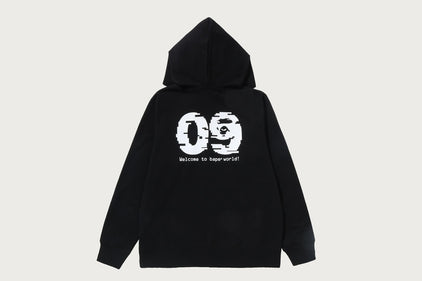 BAPE ONLINE COLLEGE ONE POINT ZIP HOODIE BAPEC