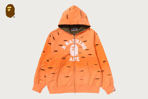 DESTROY LAYERED RELAXED ZIP HOODIE