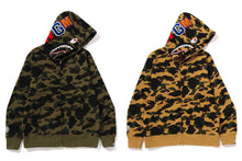 1ST CAMO SHARK FULL ZIP HOODIE