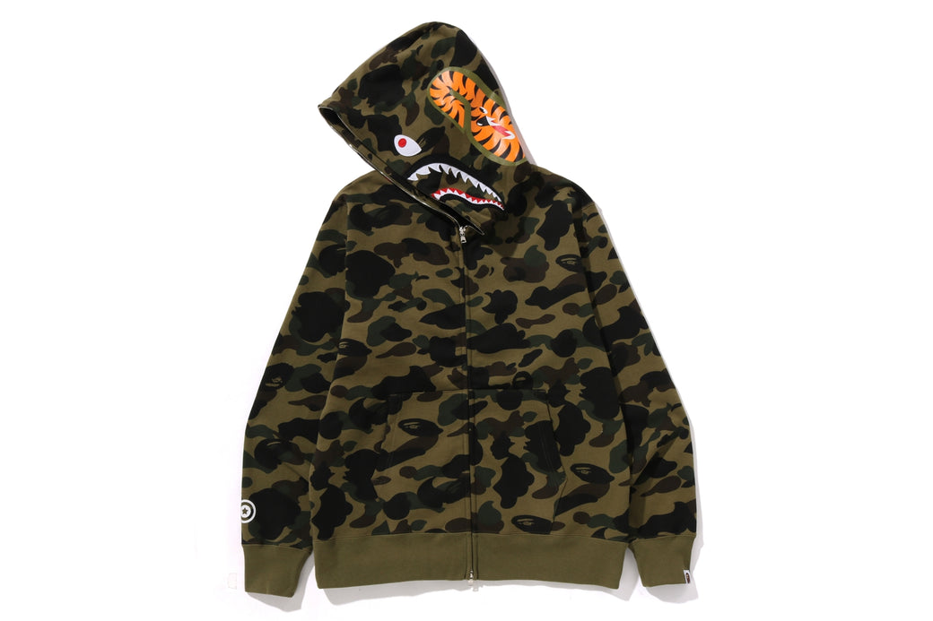 1ST CAMO SHARK FULL ZIP HOODIE | bape.com
