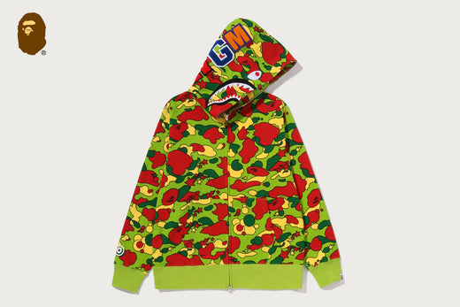 STA CAMO SHARK FULL ZIP HOODIE