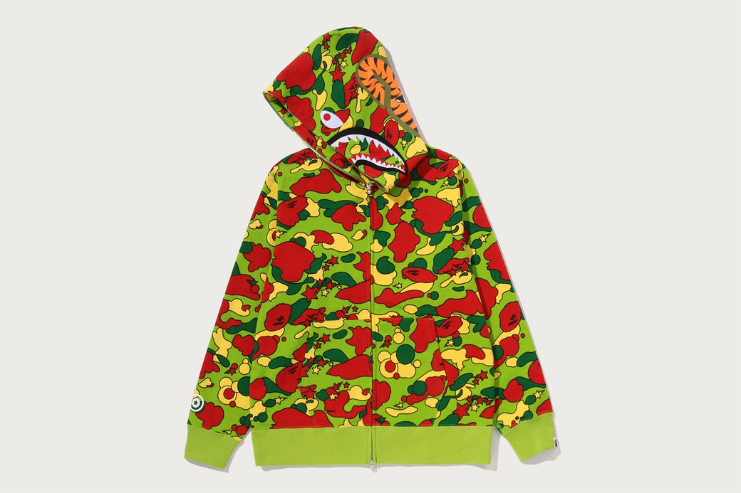STA CAMO SHARK FULL ZIP HOODIE | bape.com