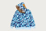 ABC CAMO FUR HOOD SHARK RELAXED FIT  ZIP HOODIE