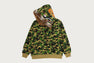 ABC CAMO FUR HOOD SHARK RELAXED FIT  ZIP HOODIE