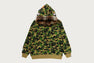 ABC CAMO FUR HOOD SHARK RELAXED FIT  ZIP HOODIE