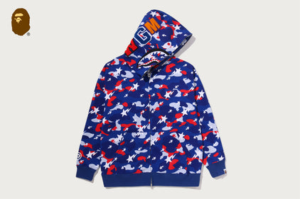 STA STRIKE CAMO SHARK RELAXED FIT FULL ZIP HOODIE