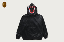 CROC PATTERN CROCODILE RELAXED FIT FULL ZIP HOODIE