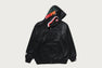 CROC PATTERN CROCODILE RELAXED FIT FULL ZIP HOODIE