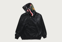 CROC PATTERN CROCODILE RELAXED FIT FULL ZIP HOODIE